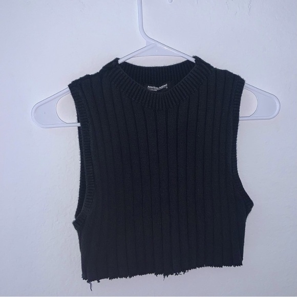 American Apparel Crop Knit Mini Sweater Tank - Picture 2 of 7